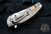 Hinderer Jurassic Spearpoint Coyote G-10 3.375" Stonewash Bronze Handle Stonewash Finish Blade Gen 6 Tri-Way Pivot System