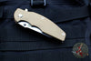 Hinderer Jurassic Spearpoint Coyote G-10 3.375" Stonewash Bronze Handle Stonewash Finish Blade Gen 6 Tri-Way Pivot System