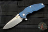 Hinderer Jurassic Slicer Blue/Black G-10 Spearpoint 3.375" Stonewash Finish Blade Gen 6 Tri-Way Pivot System