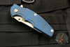 Hinderer Jurassic Slicer Blue/Black G-10 Spearpoint 3.375" Stonewash Finish Blade Gen 6 Tri-Way Pivot System