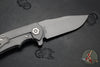 Hinderer Project X- Clip Point Edge- Working Finish Titanium And Translucent G-10- Working Finish Magnacut Blade