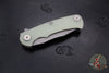 Hinderer Project X- Clip Point Edge- Working Finish Titanium And Translucent G-10- Working Finish Magnacut Blade