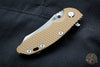 Hinderer XM-18 3.0" Skinner Working Finish Ti With Working Finish Blade Finish Coyote G-10 Gen 6 Tri-Way Pivot System