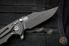 Hinderer XM-18 3.5" Bowie Battle Black DLC Handle with Red G-10 and Battle Black DLC Finished Blade Gen 6 Tri-Way Pivot System