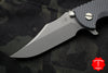 Hinderer XM-18 3.5" Bowie Grey G-10, Battle Blue Handle Working Finish Blade Gen 6 Tri-Way Pivot System