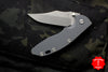 Hinderer XM-18 3.5" Bowie Grey G-10, Battle Blue Handle Working Finish Blade Gen 6 Tri-Way Pivot System