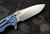 Hinderer XM-18 3.5" OD Green G-10 Slicer Edge Stonewash Blue Finish Stonewash Blade Gen 6 Tri-Way Pivot System