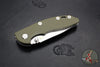 Hinderer XM-18 3.0"- Non-Flipper- Stonewash Titanium And OD Green G-10 Handle- Stonewash Slicer Edge