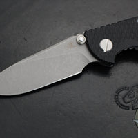 Hinderer XM-18 3.0"- Non-Flipper- Slicer Edge- Working Finish Titanium And Black G-10 Handle- Working Finish Blade