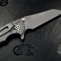 Hinderer XM-18 3.0" Wharncliffe Black G-10 -With Working Finish Ti Handle and Blade Gen 6 Tri-Way Pivot System