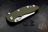 Hinderer XM-18 3.0" Wharncliffe OD Green G-10 -With Stonewash Bronze Finished Ti Handle and Stonewashed Blade Gen 6 Tri-Way Pivot System
