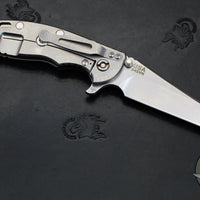 Hinderer XM-18 3.5"- Fatty Wharncliffe- Stonewash Titanium And Black G-10 Handle- Stonewash Blade