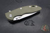 Hinderer XM-18 3.5"- Spearpoint- Stonewash Finished Ti and OD Green G-10- Stonewash Finished S45VN Steel Blade