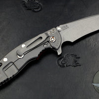 Hinderer XM-18 3.5" Recurve Edge Red G-10 Working Finish Ti and Blade Gen 6 Tri-Way Pivot System