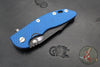Hinderer XM-18 3.5"- Skinny Harpoon Spanto- Blue & Black G-10 - Battle Black Finished Titanium and Blade- Gen 6 Tri-Way Pivot System