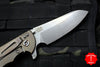 Hinderer XM-24 4.0" Sheepsfoot with Stonewash Bronze Handle Stonewash Blade Black G-10 Gen 6 Tri-Way Pivot System