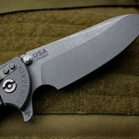 Hinderer XM-24 4.0" Sheepsfoot with Working Finish Handle and Blade Black G-10 Gen 6 Tri-Way Pivot System