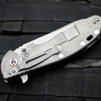 Hinderer XM-24 4.0" Sheepsfoot with Working Finish Handle and Blade Orange G-10 Gen 6 Tri-Way Pivot System