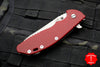 Hinderer XM-24 4.0" Sheepsfoot with Working Finish Handle and Blade Red G-10 Gen 6 Tri-Way Pivot System