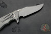 Hinderer XM-24 4.0" Bowie Edge- Working Finish Handle and Blade- OD Green G-10 Gen 6 Tri-Way Pivot System