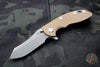 Hinderer XM-18 3.0" Skinner Battle Blue Ti With Working Finish Blade Finish Coyote G-10 Gen 6 Tri-Way Pivot System