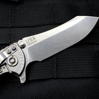 Hinderer XM-18 3.0" Skinner Stonewash Ti With Stonewash Blade Finish Coyote G-10 Gen 6 Tri-Way Pivot System