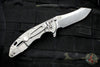Hinderer XM-18 3.0" Skinner Stonewash Ti With Stonewash Blade Finish Red G-10 Gen 6 Tri-Way Pivot System