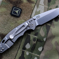 Hinderer XM-18 3.0" Non-Flipper FDE G-10 With Stonewash Spearpoint Edge Gen 6 Tri-Way Pivot System
