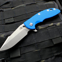 Hinderer XM-18 3.5" Blue G-10 Harpoon Spanto Working Finish Blade Gen 6 Tri-Way Pivot System