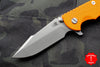 Hinderer XM-18 3.5" Orange G-10 Harpoon Spanto Working Finish Blade Gen 6 Tri-Way Pivot System