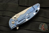Hinderer XM-18 3.5" Black G-10 Slicer Blade Battle Blue Finished Handles Working Finish Blade Gen 6 Tri-Way Pivot System