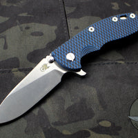 Hinderer XM-18 3.5" Blue & Black G-10 Slicer Blade Stonewash Finish Gen 6 Tri-Way Pivot System