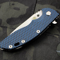 Hinderer XM-18 3.5" Blue & Black G-10 Slicer Blade Stonewash Finish Gen 6 Tri-Way Pivot System