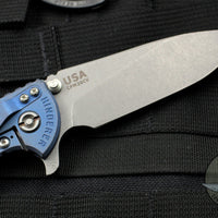 Hinderer XM-18 3.5" Red G-10 Slicer Blade Battle Blue Finished Handles Working Finish Blade Gen 6 Tri-Way Pivot System