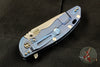 Hinderer XM-18 3.5" Translucent Green G-10 Slicer Edge Stonewash Blue Finish Stonewash Blade Gen 6 Tri-Way Pivot System