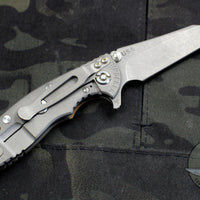 Hinderer XM-18 3.0" Wharncliffe Coyote G-10 -With Working Finish Ti Handle and Blade Gen 6 Tri-Way Pivot System