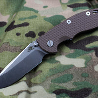 Hinderer XM-18 3.5" Non-flipper FDE G-10 Stonewash Spearpoint Gen 6 Tri-Way Pivot System