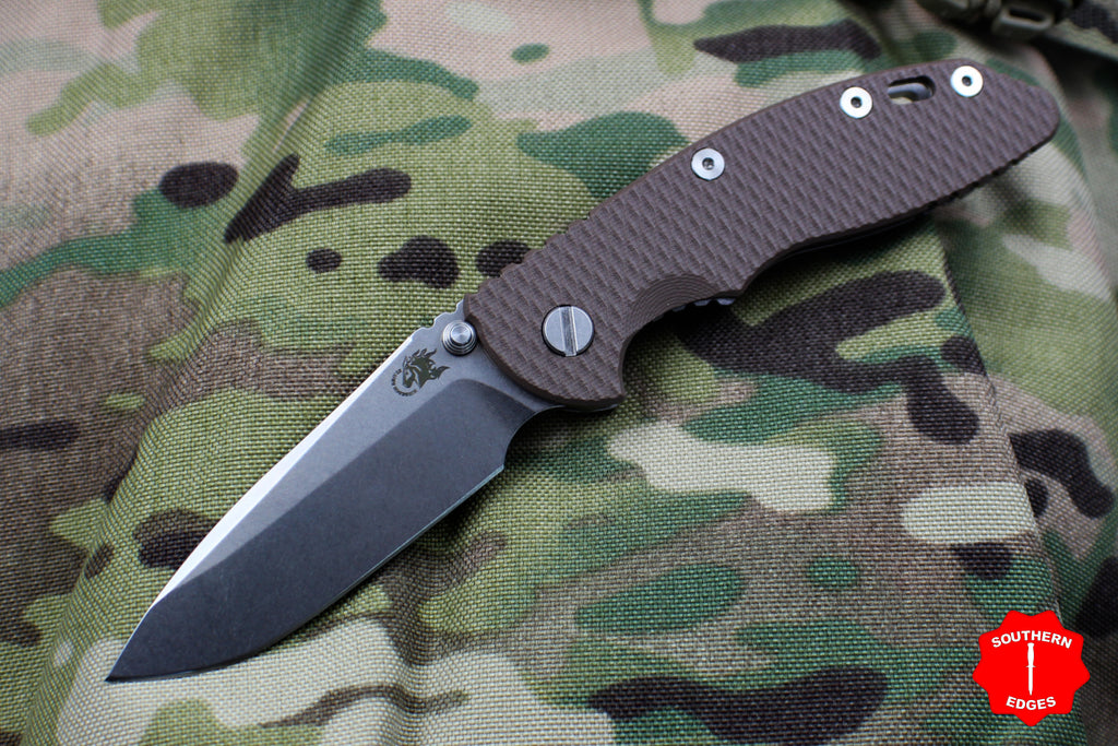 Hinderer XM-18 3.5" Non-flipper FDE G-10 Stonewash Spearpoint Gen 6 Tri-Way Pivot System