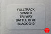 Hinderer Fulltrack Battle Blue Titanium/Black G-10 Handle Spanto Working Finish Blade Gen 6 Tri-Way Pivot System