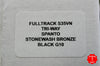 Hinderer Fulltrack Bronzed Titanium/Black G-10 Handle Spanto Stonewash Blade Gen 6 Tri-Way Pivot System
