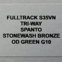 Hinderer Fulltrack Bronzed Titanium/OD Green G-10 Handle Spanto Stonewash Blade Gen 6 Tri-Way Pivot System