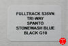 Hinderer Fulltrack Stonewash Blue Titanium/Black G-10 Handle Spanto Stonewash Blade Gen 6 Tri-Way Pivot System