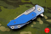 Hinderer Fulltrack Blue Stonewash Titanium/Blue G-10 Handle Spanto Stonewash Blade Gen 6 Tri-Way Pivot System