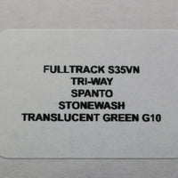 Hinderer Fulltrack Translucent Green G-10/Titanium Handle Spanto Stonewash Blade Gen 6 Tri-Way Pivot System