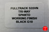 Hinderer Fulltrack Working Finish Titanium/Black G-10 Handle Spanto Working Finish Blade Gen 6 Tri-Way Pivot System