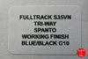 Hinderer Fulltrack Working Finish Titanium/Blue and Black G-10 Handle Spanto Working Finish Blade Gen 6 Tri-Way Pivot System