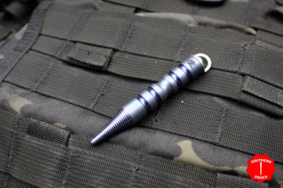 Hinderer Knives Stonewash Blue Finished Titanium Little Kubaton LK-1 SBlue