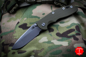 Hinderer XM-18 3.5" Non-flipper OD Green G-10 Spearpoint Working Finish Gen 6 Tri-Way Pivot System