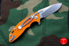 Hinderer XM-18 3.0" Skinny Orange G-10 With Stonewash SLICER Edge Gen 6 Tri-Way Pivot System