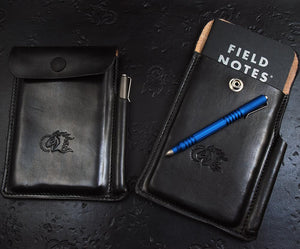 Hinderer Investigator Notebook Leather Case - Black